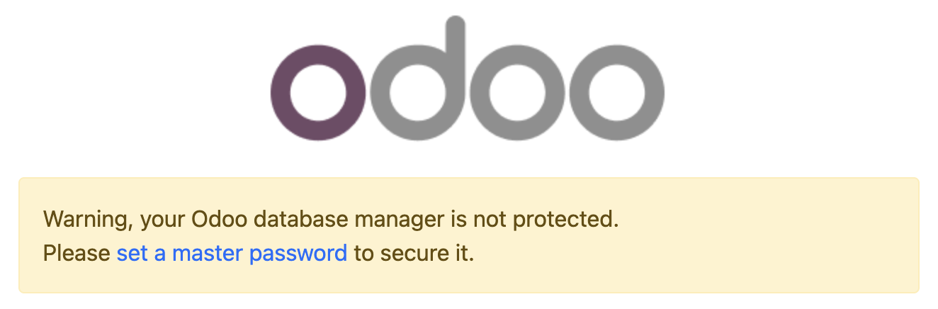 Set master password